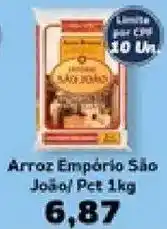 Supermercados Tauste Arroz Empório São João/ Pet 1kg oferta