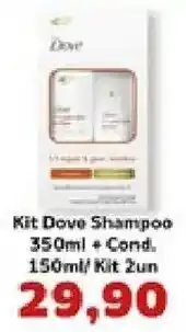 Supermercados Tauste Kit Dove Shampoo oferta