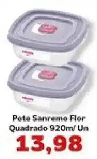 Supermercados Tauste Pote Sanremo Flor Quadrado oferta