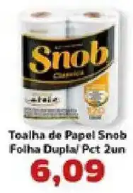 Supermercados Tauste Toalha de papel snob folha dupla oferta