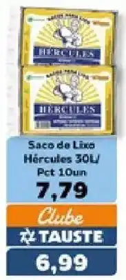Supermercados Tauste Saco de lixo hércules 30l oferta