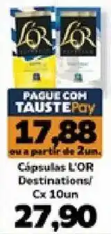 Supermercados Tauste Cápsulas l'or destinations oferta