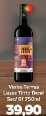 Supermercados Tauste Vinho terras lusas tinto demi oferta