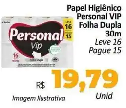 Hiper Moreira Papel Higiênico Personal VIP oferta