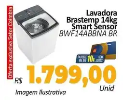 Hiper Moreira Lavadora Brastemp 14kg Smart Sensor oferta