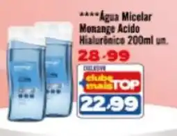 Rede Top Água micelar monange ácido hialurônico oferta