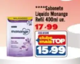 Rede Top Sabonete líquido monange refil oferta