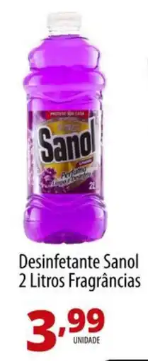 Akki Atacadista Desinfetante Sanol fragrâncias oferta