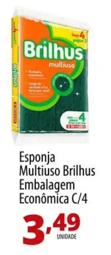 Akki Atacadista Esponja Multiuso Brilhus oferta