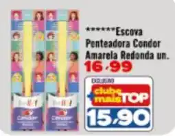 Rede Top Escova Penteadora Condor Amarela Redonda oferta