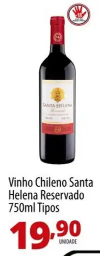Akki Atacadista Vinho Chileno Santa Helena Reservado oferta