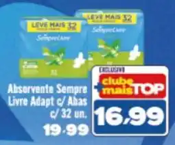 Rede Top Absorvente sempre livre adapt c/ abas oferta