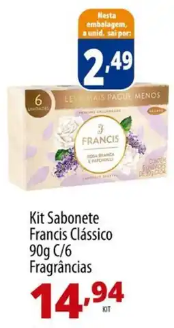 Akki Atacadista Kit Sabonete Francis Clássico Fragrâncias oferta