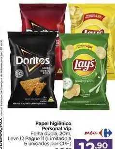 Carrefour Lay's - papel higiénico personal vip oferta