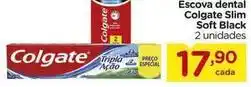 Colgate - escova dental slim soft black