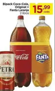 Carrefour Coca-cola - bipack , original + fanta laranja oferta
