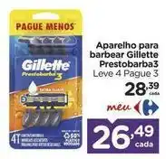 Carrefour Gillette - aparelho para barbear prestobarba3 oferta