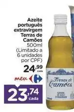 Carrefour Terras de camões - azeite português extravirgem oferta