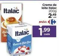 Carrefour Italac - creme de leite oferta