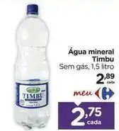 Carrefour Timbu - água mineral oferta