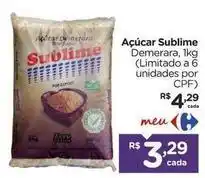 Carrefour Sublime - açúcar oferta
