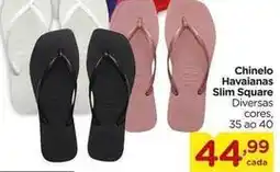 Carrefour Havaianas - chinelo slim square oferta