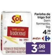 Carrefour Sol - farinha de trigo oferta