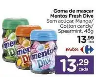 Carrefour De - goma de mascar mentos fresh oferta
