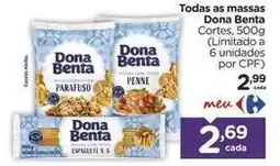 Carrefour Dona benta - todas as massas oferta
