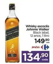 Carrefour Johnnie walker - whisky escocês oferta