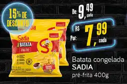 Cometa Supermercados Batata congelada Sadia pré-frita oferta