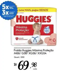 Giassi Supermercados Fralda huggies máxima proteção oferta