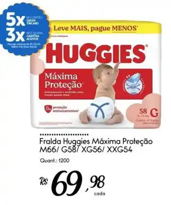 Fralda huggies máxima proteção