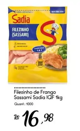 Giassi Supermercados Filezinho de Frango Sassami Sadia IQF oferta