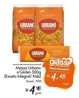 Giassi Supermercados Massa urbano s/gluten oferta