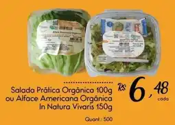 Giassi Supermercados Salada Prática Orgânica ou Alface Americana Orgânica In Natura oferta