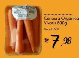 Giassi Supermercados Cenoura Orgânica Vivaris oferta