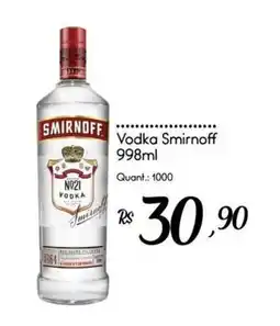 Giassi Supermercados Vodka smirnoff oferta