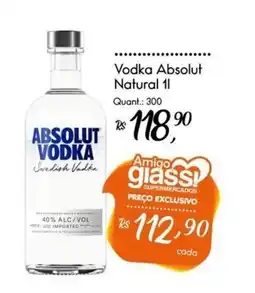 Giassi Supermercados Vodka absolut natural oferta