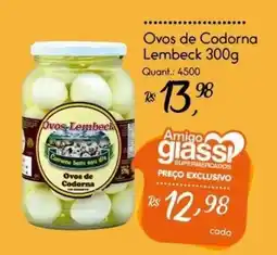 Giassi Supermercados Ovos de Codorna Lembeck oferta