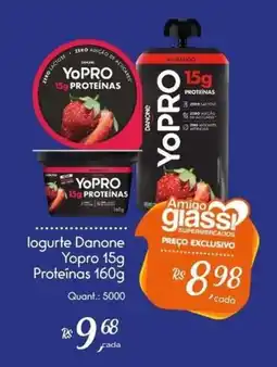 Giassi Supermercados logurte danone yopro 15g proteinas oferta