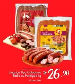 Giassi Supermercados Linguiça tipo calabresa oferta