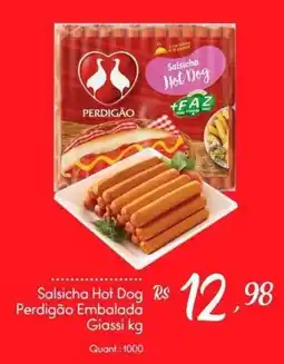 Giassi Supermercados Salsicha Hot Dog Perdigão Embalada oferta