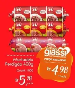 Giassi Supermercados Mortadela Perdigão oferta