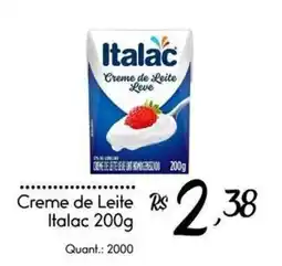 Giassi Supermercados Creme de Leite Italac oferta