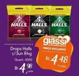 Giassi Supermercados Drops Halls oferta