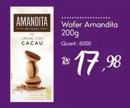 Giassi Supermercados Wafer amandita recheada de creme com cacau oferta