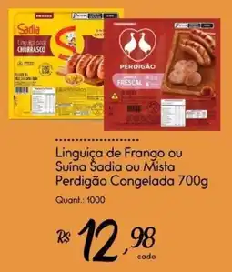Giassi Supermercados Linguica de Frango ou Suina Sadia ou Mista oferta