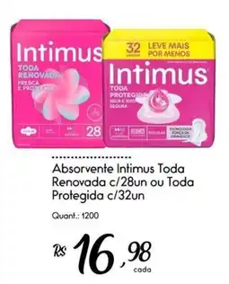 Giassi Supermercados Absorvente intimus toda renovada ou toda protegida oferta