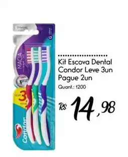 Giassi Supermercados Kit Escova Dental Condor oferta